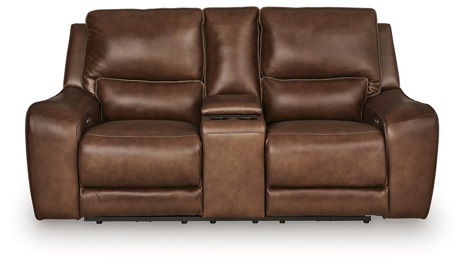 DeepWakes Power Reclining Loveseat with Console - Aumand's Furniture (North Walpole, NH) 