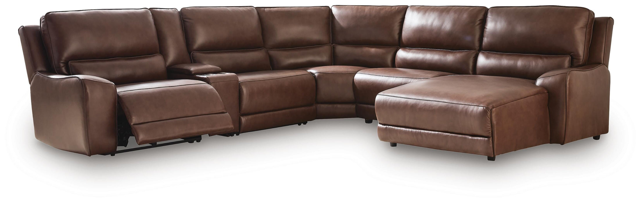 DeepWakes Power Reclining Sectional with Chaise - Aumand's Furniture (North Walpole, NH) 