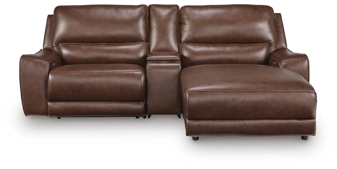 DeepWakes Power Reclining Sectional with Chaise - Aumand's Furniture (North Walpole, NH) 