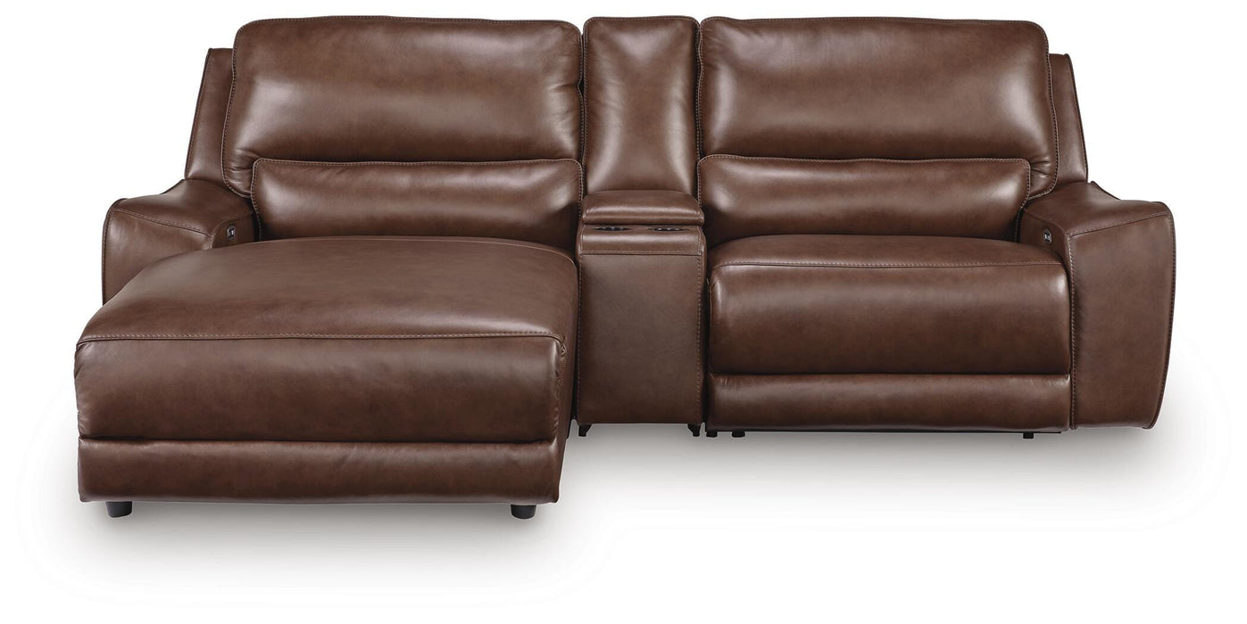DeepWakes Power Reclining Sectional with Chaise - Aumand's Furniture (North Walpole, NH) 