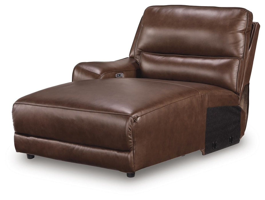 DeepWakes Power Reclining Sectional with Chaise - Aumand's Furniture (North Walpole, NH) 