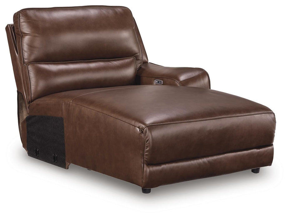 DeepWakes Power Reclining Sectional with Chaise - Aumand's Furniture (North Walpole, NH) 