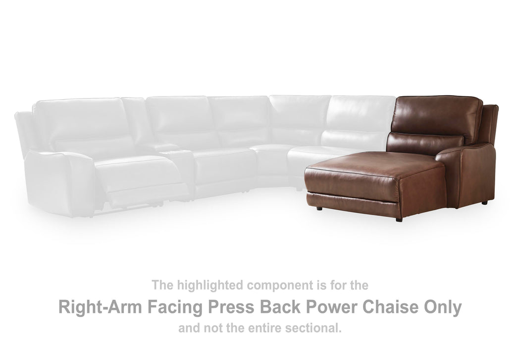 DeepWakes Power Reclining Sectional with Chaise - Aumand's Furniture (North Walpole, NH) 