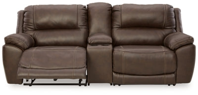 Dunleith Power Reclining Loveseat with Console - Aumand's Furniture (North Walpole, NH) 