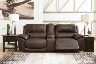 Dunleith Power Reclining Loveseat with Console - Aumand's Furniture (North Walpole, NH) 