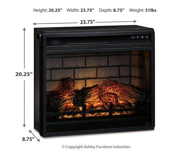 Entertainment Accessories Electric Infrared Fireplace Insert - Aumand's Furniture (North Walpole, NH) 
