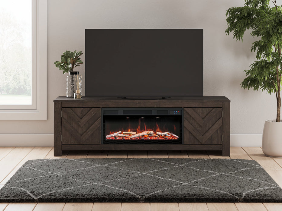 Cayboni 71" TV Stand with Electric Fireplace - Aumand's Furniture (North Walpole, NH) 