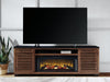 Kallari 84" TV Stand with Electric Fireplace - Aumand's Furniture (North Walpole, NH) 