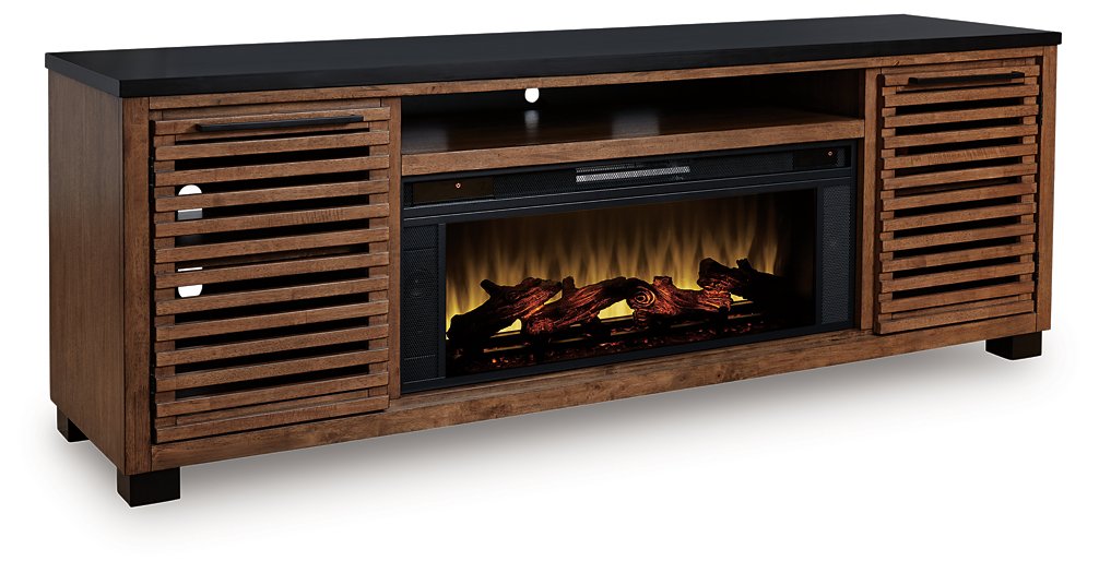 Kallari 84" TV Stand with Electric Fireplace - Aumand's Furniture (North Walpole, NH) 