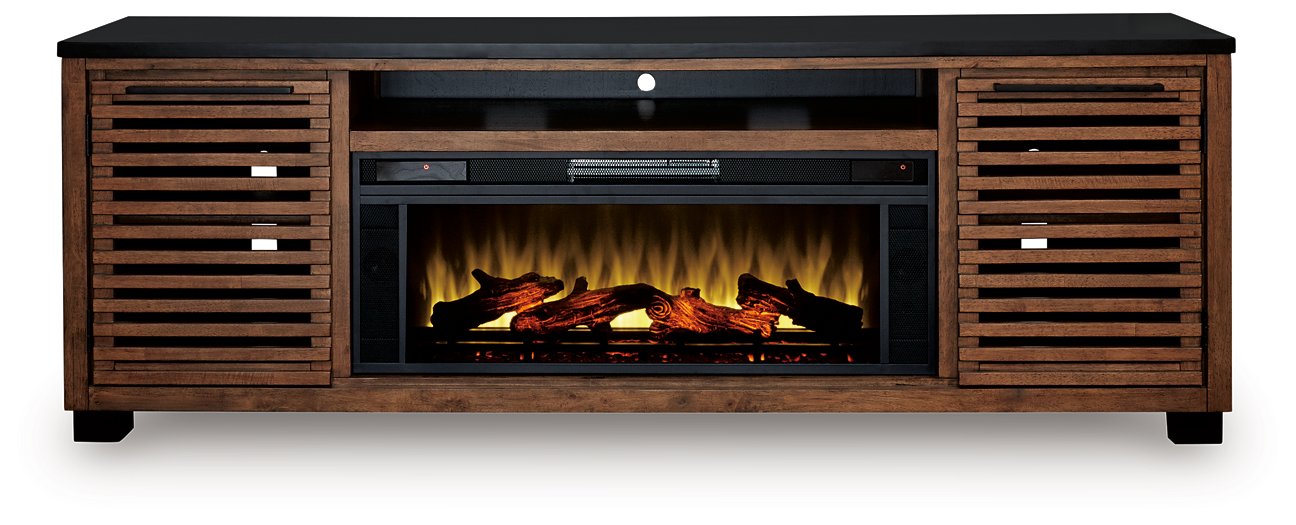 Kallari 84" TV Stand with Electric Fireplace - Aumand's Furniture (North Walpole, NH) 