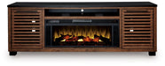 Kallari 84" TV Stand with Electric Fireplace - Aumand's Furniture (North Walpole, NH) 