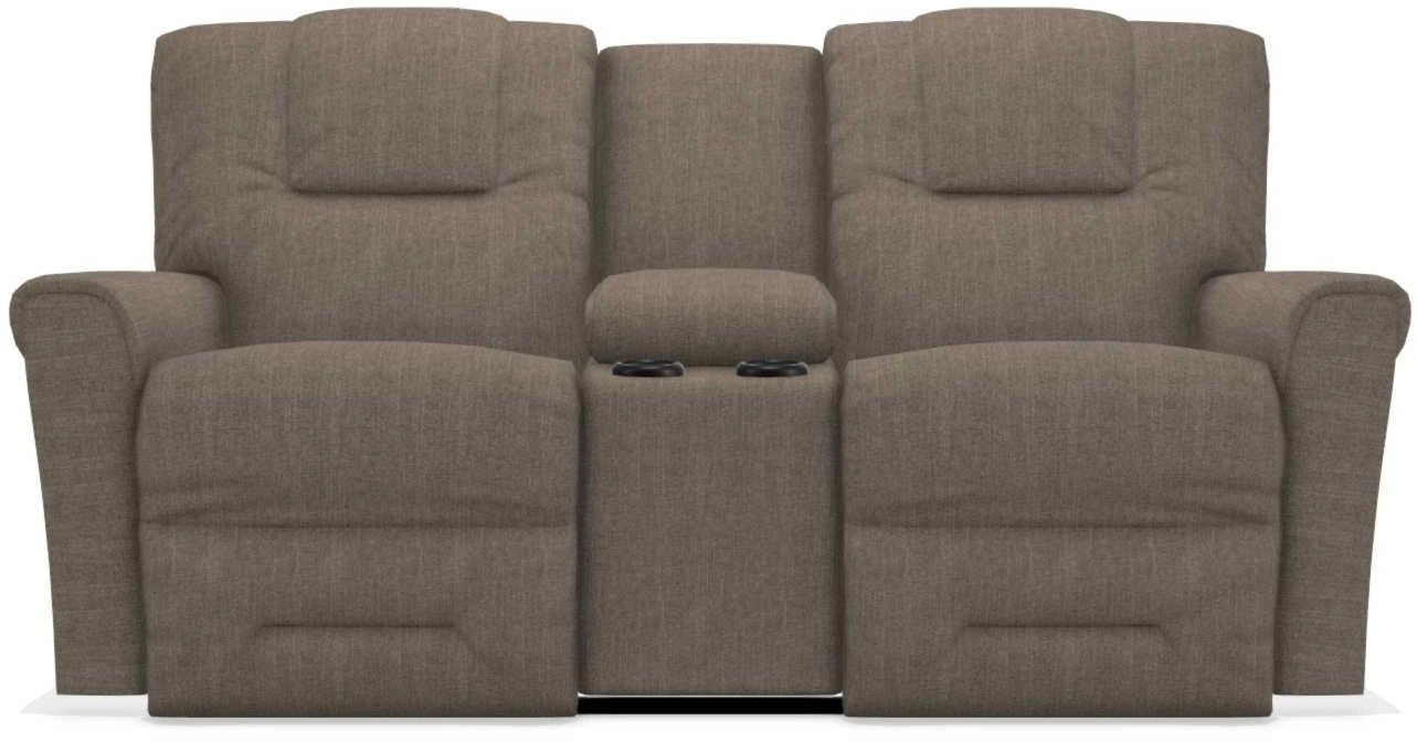 La-Z-Boy Easton Otter Power Reclining Loveseat with Headrest And Console