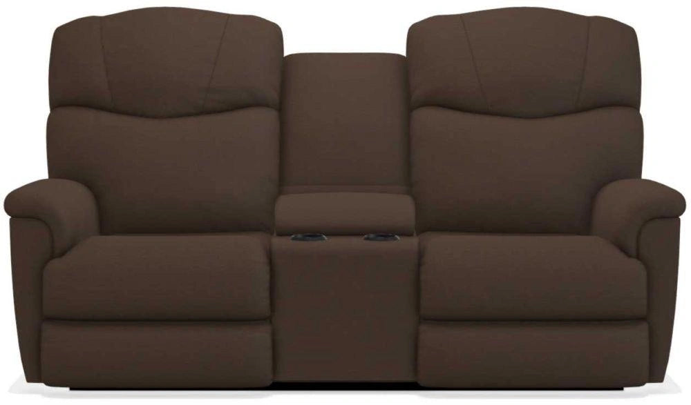 La-Z-Boy Lancer Power La-Z Time Espresso Full Reclining Loveseat with Console